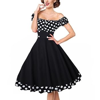DRESS HIPPY OLD DAKOTA BRACELET バングル Amazon.com: Vintage Polka Dot Dress for Women 1950s Swing A